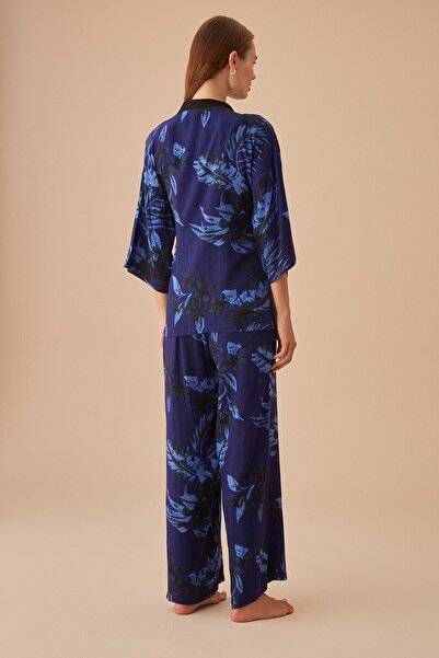 SUWEN Anna Üç Parçalı Pijama Takımı