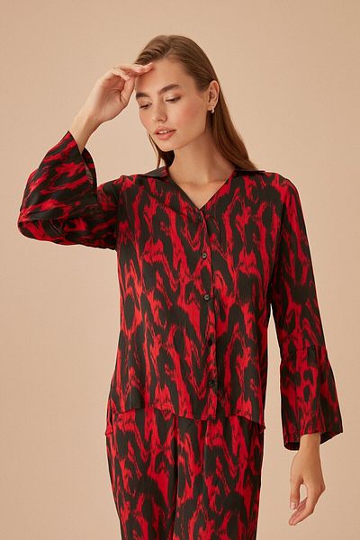 SUWEN Femme Masculine Pajama Set