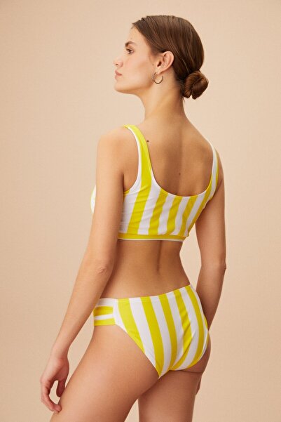 SUWEN Kalın Askılı Neon Bralet Bikini Üst