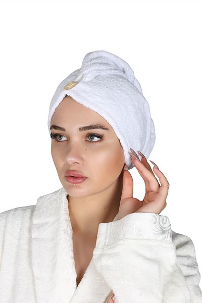 ESMEN Towel Hair Cap White