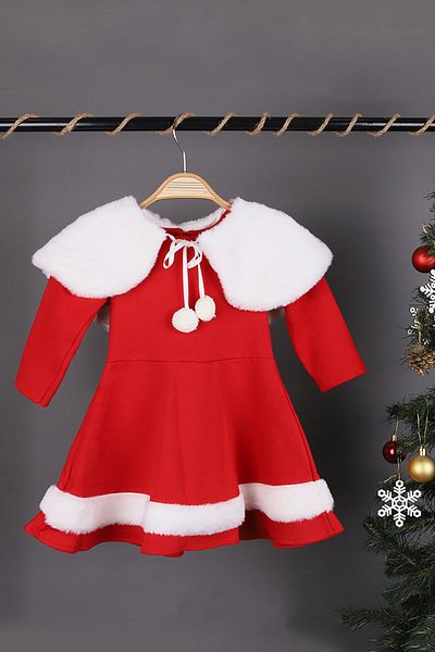 Beniizle Bolerolu Girl's Christmas Dress