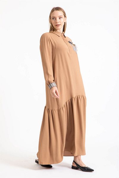 Esswaap Aerobin Fabric Comfortable Dress Mink