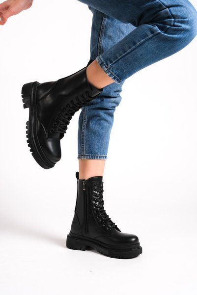 MRVN MERVINA Women's Thick Sole Boots Army