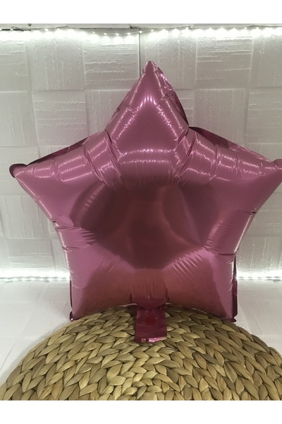 Deniz Party Store بالون ستار فويل وردي مقاس 18 بوصة 45 سم قطعة واحدة