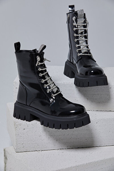 DUYGUSHOESBAG Kira İthal Taşlı Rugan Postal BOT