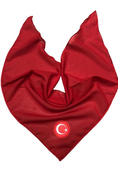 eflin Triangle Scarf Turkish Flag Themed Red-White Siphon