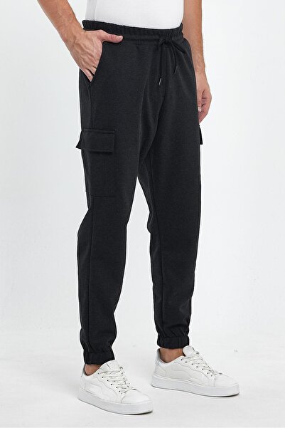 FİHA Ανδρικό Cargo Παντελόνι Φόρμας Ανθρακί