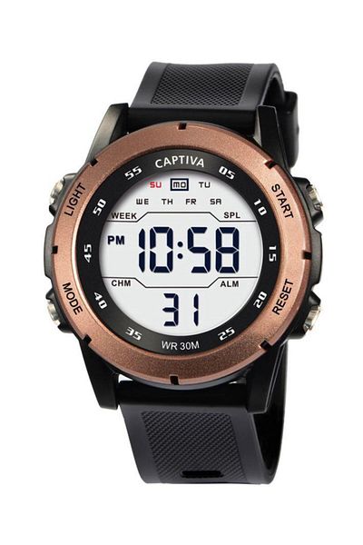 captiva Digital 30 Meters Water Resistant Children's Wristwatch with Light Alarm and Stopwatch and Calendar