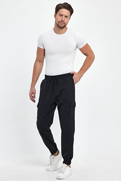 FİHA Ανδρικό Cargo Παντελόνι Φόρμας Ανθρακί