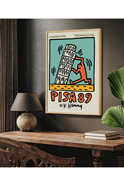 HOMEPACK Çerçeveli Tekli Tablo Modern Boho Klasik Çerçeveli Poster Tablo TK/101