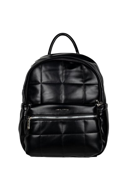 David Jones Жіночий стьобаний рюкзак чорний