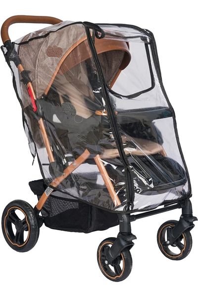 MorBebe Ultra Luxury Black Baby Stroller - With Zipper and Rain Cover Fits Boutonniere