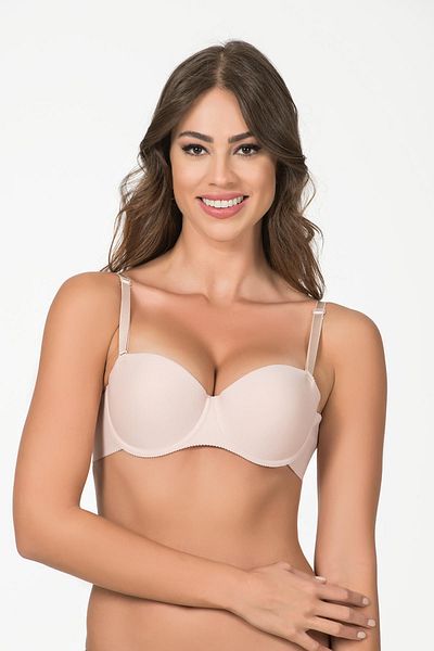 Belvü Ανοιχτό Mink Belvu Underwire Σουτιέν με σφουγγάρι - 1189