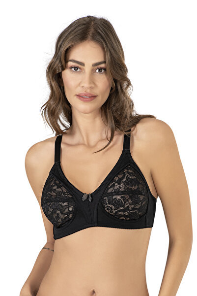 NBB Чорний мереживний бюстгальтер-суппортер - 352