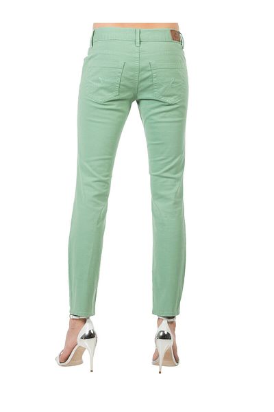 Colin's Slim Fit Skinny Leg Low Waist Light Blue Women's Trousers Cl1014518