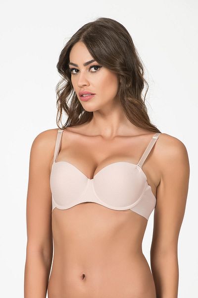 Belvü Ανοιχτό Mink Belvu Underwire Σουτιέν με σφουγγάρι - 1189
