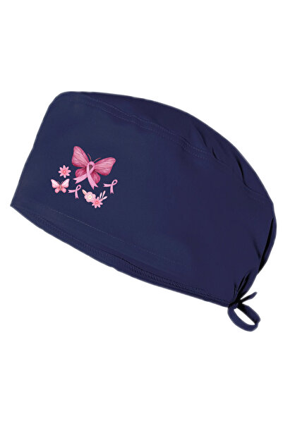 Genel Markalar Pembe Kelebek Temalı Bonesi Standart ve Büyük Boy Cerrahi Bone...