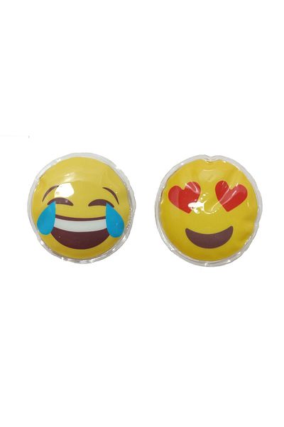 Sia Emoji̇ ShapedPVC9cm Pocket Stove and Hand Warmer - 2 Wet Water Bags
