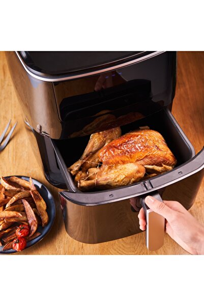 TEFAL Easy Fry+ Yağsız Fritöz Airfryer 6,5 Litre Hava ile Kızartma & Izgara & Buharlı Pişirme