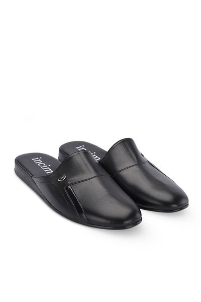 İncim Comfortable Light Guest & Home & Bundle & Dowry and Groom Slippers Men's Black