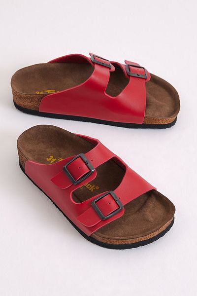 Tonny Black Παιδικά Unisex Κόκκινο Άνετο Πέδιλο Nubuck με διπλή πόρπη με πολυ σόλα