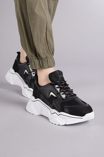 Tonny Black Damen Schwarz Weiß Sportschuhe Dnz