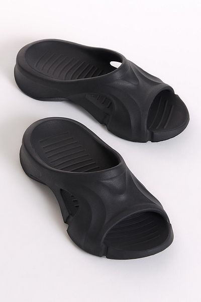 Tonny Black Παντόφλες Eva με χοντρή σόλα με μαύρα σχέδια Unisex