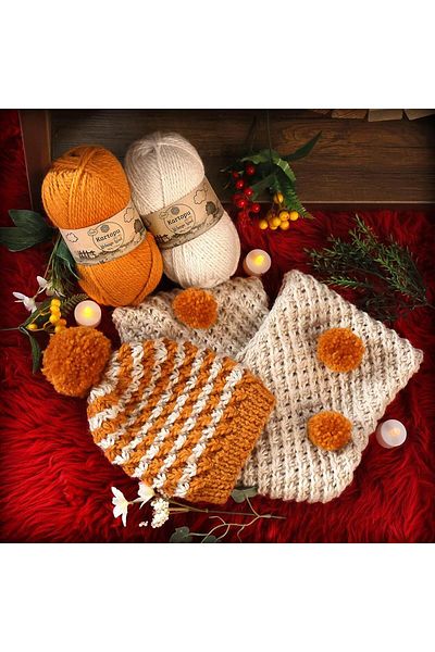 Kartopu Melange Wool K5017 Μπλε νερό Πλεκτό Χέρι
