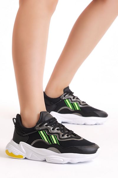Tonny Black Pantofi sport unisex cu plasă neagră Tb248