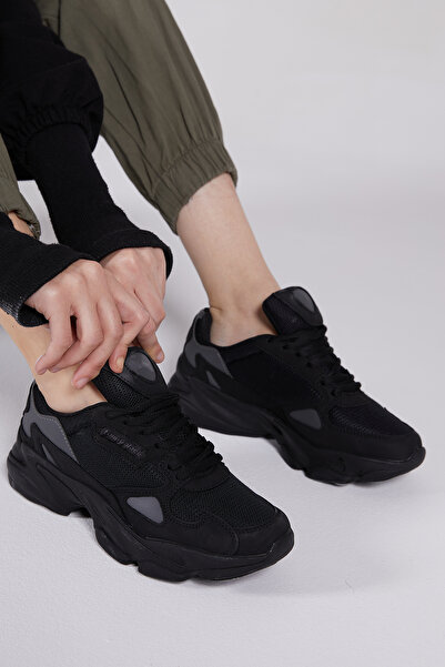 Tonny Black Unisex Siyah Spor Ayakkabı Zhr