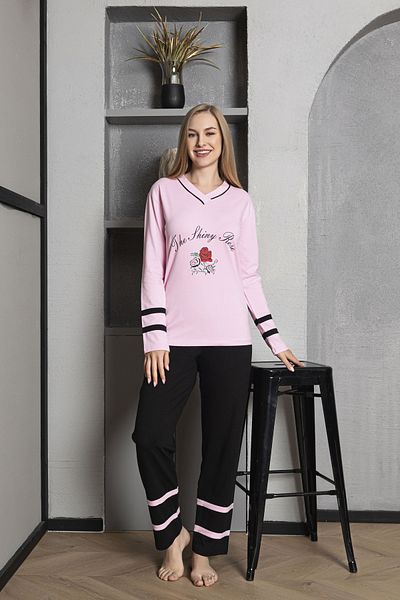 DONLİZZA 3110 Pajama Set Combed Cotton Viscon