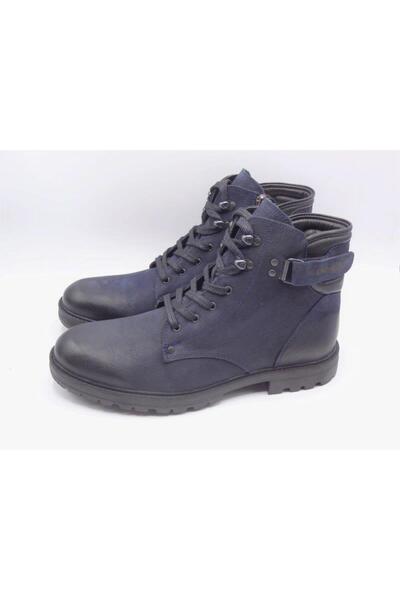 King Shoes Büyük Numara Erkek Bot Fk62268 Lacivert