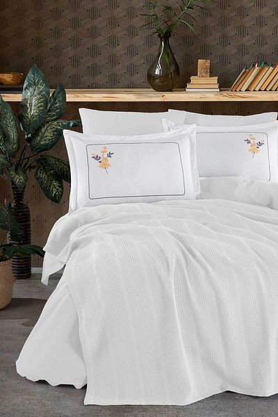 Elart Molly Cotton Pike Double White (210x230 cm)