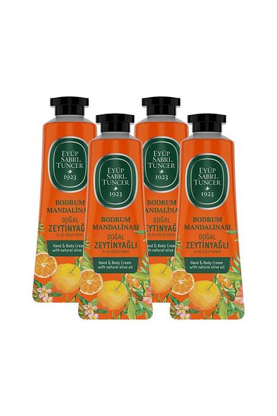 Eyüp Sabri Tuncer Bodrum Tangerine - Hand and Body Cream, 50 ml, X 4