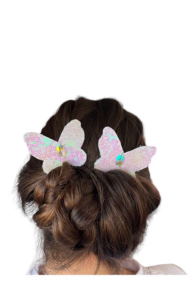 zühre balaban accesoriu de păr cu paiete fluture ac de păr