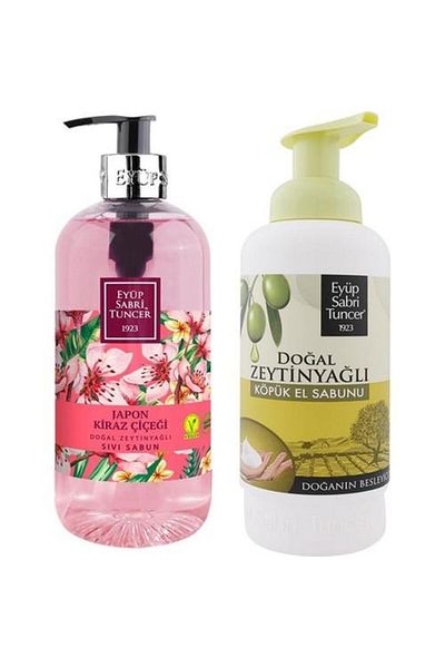 Eyüp Sabri Tuncer Olive Oil Foam Hand Soap And Japanese Cherry Blossom Liquid Soap