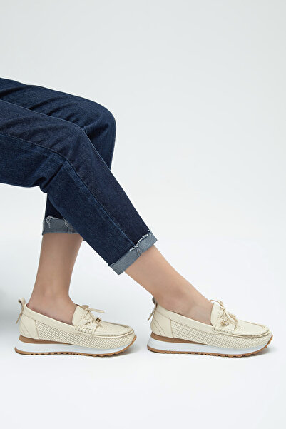 Tamer Tanca Жіночі туфлі-мокасини з натуральної шкіри 766 420-1909 Bn Ayk Y23