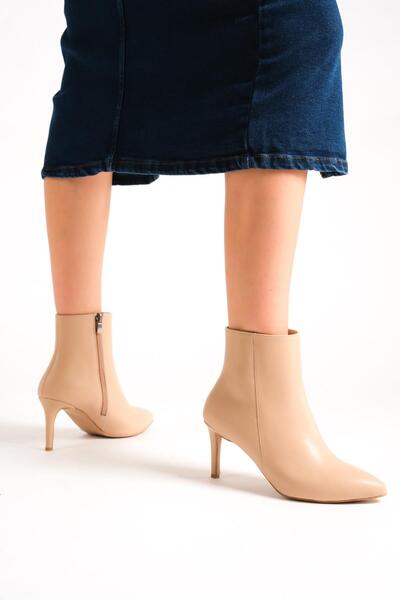 Modabuymus Nairobi Ten Matte Thin Heeled Classic Boots