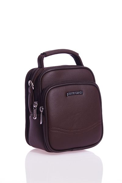 Pierre Cardin 1416 Men's Handbag Shoulder Bag Crossbody Bag BROWN