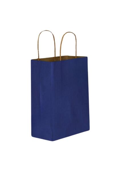GİZPAK Burgu Saplı Lacivert Kağıt Çanta 32x40x12cm 50 ADET