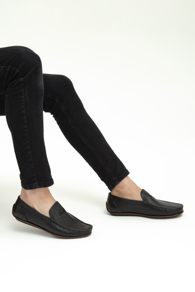 Tamer Tanca Чоловічі туфлі водія з натуральної шкіри 01 20888 Erk Ayk Sk2223