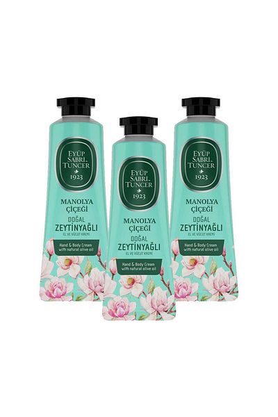 Eyüp Sabri Tuncer Magnolia Flower Patterned Cream - Hand and Body 50ml x 3