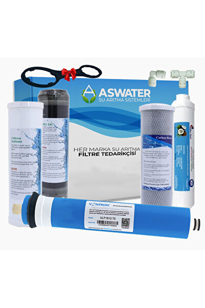 As Water Ihlas Aura Cebilon -copact-uyumlu 5 Aşamalı Açık Kasa Filtre Seti Vo...