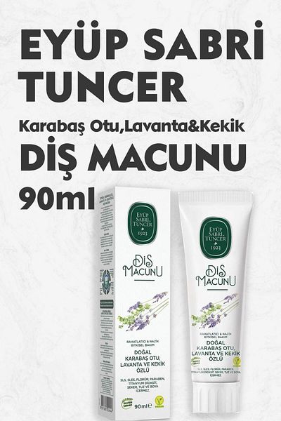 Eyüp Sabri Tuncer Toothpaste with Black Bass, Lavender and Thyme Extract 90 ml