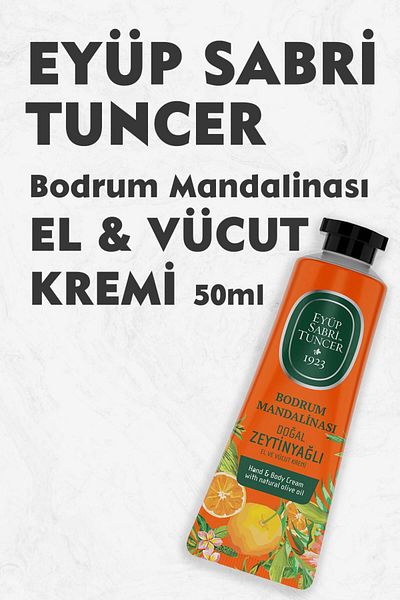 Eyüp Sabri Tuncer Bodrum Tangerine - Hand and Body Cream, 50 ml