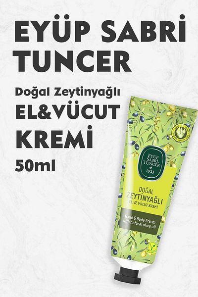 Eyüp Sabri Tuncer 50 ml Natural Olive Oil Hand and Body Cream
