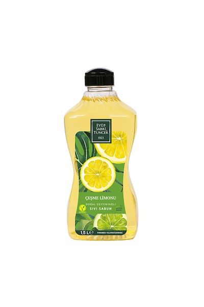 Eyüp Sabri Tuncer Natural Olive Oil Liquid Soap Fountain Lemon Liquid Soap 1500 ml