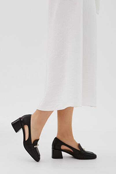 Tamer Tanca Kadın Hakiki Deri Topuklu Ayakkabı 33 Zc-7278 Bn Ayk Y23