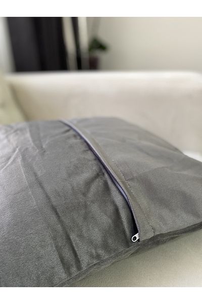 Parla Life Husă de pernă de culoare catifea gri