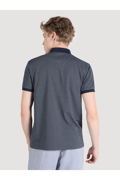 Colin's Navy Blue Regular Fit Men's Polo Collar Short Sleeve T-Shirt